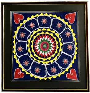 Glass framed Applique