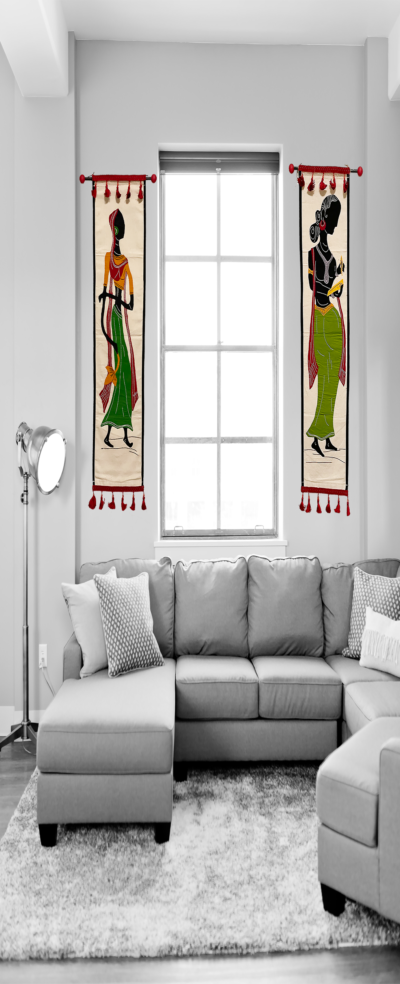 Two pieces tapestry